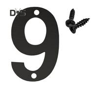 (as the picture, 7.5cm J) Stainless Steel House Number 0-9 Apartment Farmhouse High Visibility Outside Front Door Enhance Mailbox Number Floating Address Number Decoration
