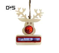 (as the picture, A) 1/8Pcs Christmas Money Holder Handmade Wooden Money Clip Pendant Xmas Tree Hanging Ornaments Money Dispenser for Cash Gift