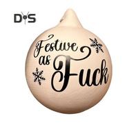 (as the picture, A) 1 Pc/8 Pcs Prank Christmas Ball Rude Humor Prank Baubles Shatterproof Christmas Hanging Ornaments Gift for Christmas Party Secret Santa