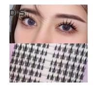 (as the picture, A) 1 Set False Eyelash Cluster Natural Look Fluffy Reusable Women Individual Fake Lashes Extension Stage Performance Party Makeup Tools