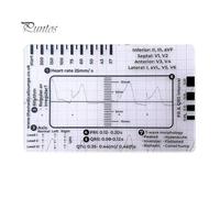 (as the picture, A) 1Pc/1 Set EKG 7 Step Ruler Plastic Electrocardiogram Caliper Measuring Tool Transparent EKG Interpretation Reference Guide Card Measuring Ruler