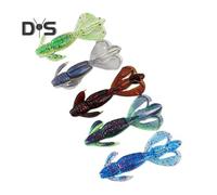 (as the picture, A) 5Pcs 5.5CM/2G Soft Butterfly Shrimp Lure with Curly Tail Colorful Artificial Bait Saltwater Freshwater Bass Walleye Trout Fishing Accessories