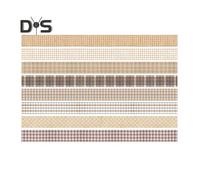 (as the picture, A) 8 Rolls Retro Washi Tape Set Vintage Decorative Masking Tape for Scrapbooking Journaling Supplies DIY Crafts Gift Wrapping