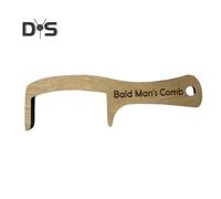 (as the picture, A) Bald Man Joke Comb Portable Small Wood Fake Hair Brush Toy Bald Men Grooming Tool Family Friends Adults Gag Gift
