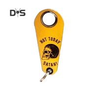 (as the picture, A) Brass Skull Motorcycle Guardian Hanging Pendant Rustproof High Durability Good Luck Bells Motorbike Accessories