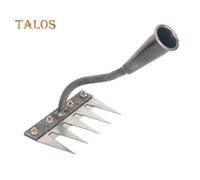 (as the picture, A) Detachable Garden Rake Manganese Steel Weed Puller Manual Weeder Claw Remover For Yard Garden Uprooting Soil Loosening And Grass Raking