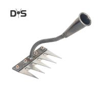 (as the picture, A) Detachable Garden Rake Manganese Steel Weed Puller Manual Weeder Claw Remover for Yard Garden Uprooting Soil Loosening And Grass Raking