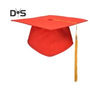 (as the picture, A) Graduation Cap with Tassel Bachelors Hat with Adjustable Size Elastic Band Graduation Dress Accessory Master Degree Graduation Ceremony Hat