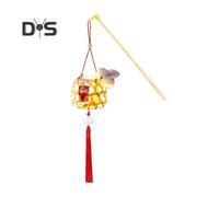 (as the picture, A) Luminous Lantern Mid-Autumn Festival Chinese Lantern DIY Making Kit Bamboo Weaving Craftsmanship National Style Lights Parent-Child Interactive