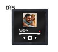(as the picture, A) Music Album Refrigerator Magnet USB Rechargeable Love Story Music Player Home Office Kitchen Fridge Magnet Decoration