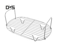 (as the picture, A) Roasting Rack Stainless Steel Wire Rack Heavy Duty Baking Tray Barbecue Rack for Chicken Fish Vegetables