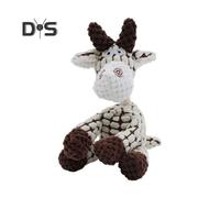(as the picture, A) Squeaky Plush Dog Toy Interactive Stuffed Animal Toy Plush Donkey Dog Chew Toy with Squeaker Indestructible Puppy Teeth Cleaning Toy