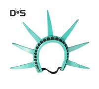 (as the picture, A) Statue of Liberty Headband Crown Torch Cosplay Lady Liberty Costume Accessories 4th of July Independence Day Hair Hoop