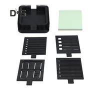 (as the picture, A) Sticky Note Holder with 4 Stencils 3x3inch Sticky Pads Dispenser with Line Drawing Template Post Note Organizer for Home Office