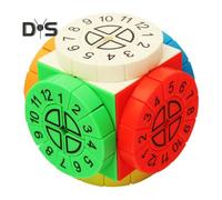 (as the picture, A) Time Machine Speed Cube Uv Printing Stickerless Numbered Cube Focus Training Portable Kids Adults Beginners Educational Puzzle Cube Toy