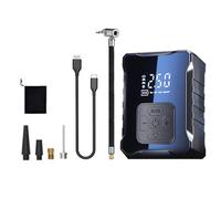 (as the picture, A) Tire Inflator Portable Air Compressor with Digital Display High Power Rechargeable Portable Electric Air Pump Tire Pressure Gauge