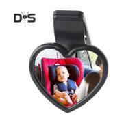 (as the picture, A) Universal Car Interior Rearview Heart-Shaped Baby Mirror Wide Angle Convex Mirror for Rear Passengers Stable Rearview Mirror Attachment