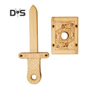 (as the picture, A) Wooden Conjuring Trick Toy Vintage Conjuring Puzzle Toy Portable Conjuring Trick Prop Set Gift For Kids And Adults Puzzle Lovers