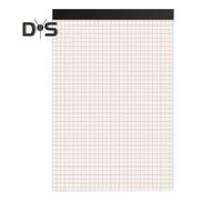 (as the picture, A4) Grid Paper Pad 80 Sheets Easy Tear Off Quadrille Grid Notebook A5/B5/A4 Sizes Grid Pad Notebook for Sketching Note-Taking Engineering Geometry