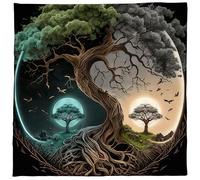 (as the picture, A60) Trees Of Life Tarot Cards Tablecloth Altars Cloth Divinations Tablecloth Oracles Divinations Board Game Accessories