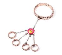 (as the picture) Animation Ladybug Reddy Girl Ring Bracelet Set Claw And Dog Claw Element Ring Opening Closing Bracelet Gift For Kid