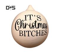 (as the picture, B) 1 Pc/8 Pcs Prank Christmas Ball Rude Humor Prank Baubles Shatterproof Christmas Hanging Ornaments Gift for Christmas Party Secret Santa