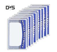 (as the picture, B 10pcs) 10/20 Pcs Social Security Card Sleeves Transparent Medicare Card Protector Water Resistant Clear PVC Card Holder for ID Debit Credit Card