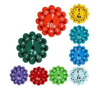 (as the picture, B) 9/18Pcs Math Fidget Spinner Addition Subtraction Multiplication Division Learning Educational Math Fact Spinner Toy Students Teaching Aid Math
