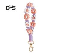 (as the picture, B) Boho Macrame Phone Wrist Strap Hand-Woven Cell Phone Lanyard Keychain Wristlet Charm Anti-Loss Phone Chain for Women Girls