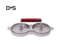 (as the picture, B) Burger Press Patty Maker Aluminum Alloy Hamburger Fish Patty Press Mold for Meat Beef Veggie Burger Grill BBQ Kitchen Tool