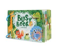 (as the picture, B) Busy Book for Toddlers 1-6 Learning Through Games Sticker Book Educational Toy for Kids Preschool Activity Book Sensory Toy Gifts for Toddlers Prek