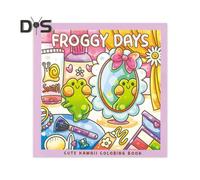 (as the picture, B) Coloring Book for Kids And Adults Cartoon Animal Characters Coloring Book with Simple And Big Design for Stress Relief Relaxation