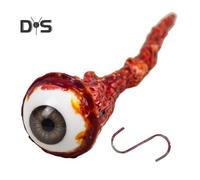 (as the picture, B) Halloween Ripped Out Eyeball Decoration Scary Fake Eye Balls with Hook Gothic Home Decor for Halloween Event Party