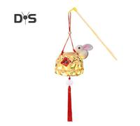 (as the picture, B) Luminous Lantern Mid-Autumn Festival Chinese Lantern DIY Making Kit Bamboo Weaving Craftsmanship National Style Lights Parent-Child Interactive