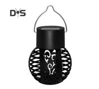 (as the picture, B) Solar Mini Hanging Flame Light Easy to Install Waterproof Automatic ON/OFF Energy-Efficient LED Solar Lantern Garden Decoration