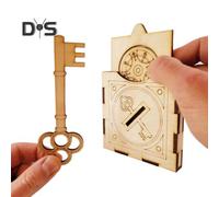 (as the picture, B) Wooden Conjuring Trick Toy Vintage Conjuring Puzzle Toy Portable Conjuring Trick Prop Set Gift For Kids And Adults Puzzle Lovers