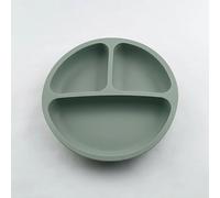 (as the picture) Baby Safe Silicone Dining Plate Suction Cartoon Children Dishes Feeding Toddler Training Tableware Retro Kids Smile Face Bowl