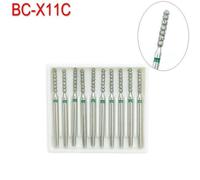 (as the picture, BC-X11C) Extra Long Dental Diamond Burs FG Dia-burs 1.6mm Shank for High Speed Handpiece Burs Dentist Tools 10pcs/pack