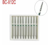 (as the picture, BC-X12C) Extra Long Dental Diamond Burs FG Dia-burs 1.6mm Shank for High Speed Handpiece Burs Dentist Tools 10pcs/pack