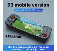 (as the picture, Black+receiver) VAORLO Wireless Gamepad Bluetooth-compatible Type-C Gaming Controller Portable Joystick Gamepads For PS4 IOS Android /switch PC