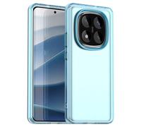 (as the picture, Blue) For Xiaomi Redmi Note 14 Pro 5g/poco X7 5g Case Pc+tpu+pet Matte Anti-drop Phone Back Cover