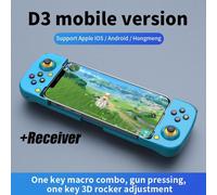 (as the picture, Blue+receiver) VAORLO Wireless Gamepad Bluetooth-compatible Type-C Gaming Controller Portable Joystick Gamepads For PS4 IOS Android /switch PC