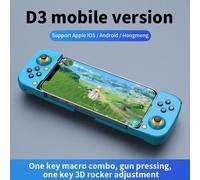 (as the picture, Blue) VAORLO Wireless Gamepad Bluetooth-compatible Type-C Gaming Controller Portable Joystick Gamepads For PS4 IOS Android /switch PC