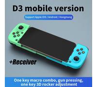 (as the picture, BlueGreen+receiver) VAORLO Wireless Gamepad Bluetooth-compatible Type-C Gaming Controller Portable Joystick Gamepads For PS4 IOS Android /switch PC