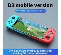 (as the picture, BlueRed) VAORLO Wireless Gamepad Bluetooth-compatible Type-C Gaming Controller Portable Joystick Gamepads For PS4 IOS Android /switch PC