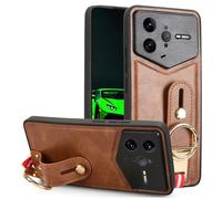 (as the picture, Brown) For Xiaomi Poco F7 Ultra 5g/redmi K80 Pro 5g Case Wristband Kickstand Leather+pc+tpu Phone Cover With Bottle Opener