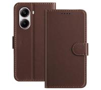 (as the picture, Brown) For Xiaomi Redmi Turbo 4 5g/xiaomi Poco X7 Pro 5g Leather Case Wallet Stand Solid Color Anti Drop Phone Cover