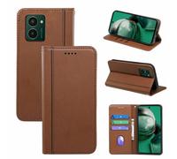 (as the picture, Brown) Hx01 For Hmd Pulse Pro Wallet Case Magnetic Closing Pu Leather Phone Cover