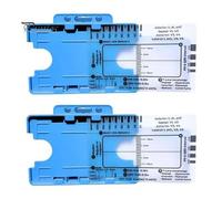(as the picture, C) 1Pc/1 Set EKG 7 Step Ruler Plastic Electrocardiogram Caliper Measuring Tool Transparent EKG Interpretation Reference Guide Card Measuring Ruler