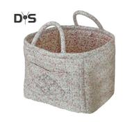 (as the picture, C) Boho Fabric Laundry Basket Floral Print Quilted Storage Basket Portable Folding Basket Bag with Handles for Home Clothes And Sundries
